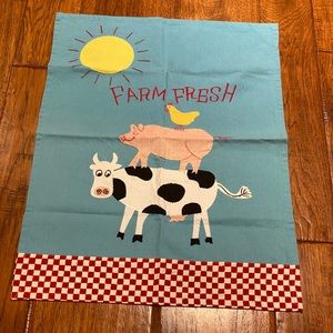 Farm Animal kitchen towel.